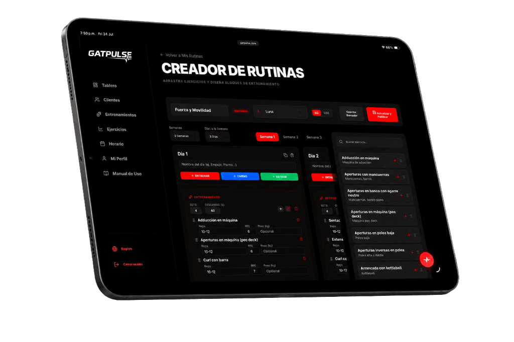 GATPULSE Dashboard - Creador de Rutinas